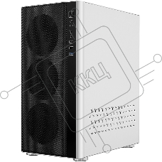 Компьютерный корпус Ginzzu GL 185 White боковая дверца закаленное стекло на петлях на магнитах