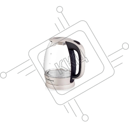 Электрический чайник BRAYER, 2200 Вт, 1,8 л, высококач. стекло, моющ. фильтр,поворот.осно