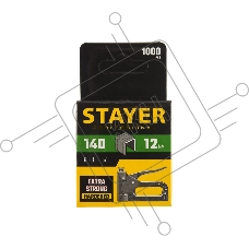 Скобы для степлера плоские STAYER 12 мм тип 140, 1000 шт