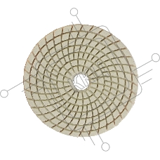 Круг PATRIOT алмазный гибкий шлифовальный АГШК Ø100 мм P200 - вод.охл.