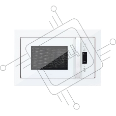 Встраиваемая микроволновая печь HIBERG i-VM 8505 W (инверторная)