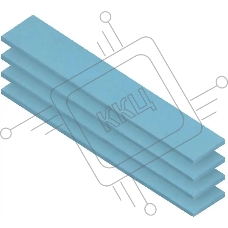 Термопрокладка Arctic Thermal pad 120x20мм, 1.5мм - 4 Pack TP-3 (ACTPD00057A)