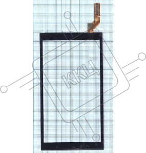 Сенсорное стекло (тачскрин) для HTC Desire 700, черное
