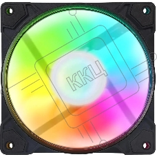 Вентилятор для корпуса GMNG GG-CF120FRGB1-PWMBK черный, 120 мм, 1800 об/мин, 26 дБ, 4 pin
