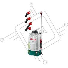 Опрыскиватель ЗУБР 15 л бак, без АКБ, аккумуляторный, Li-Ion 18В