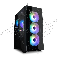 Компьютерный корпус MidiTower Zalman I3 NEO TG Black (ATX, front mesh, TG window, USB2.0 x1, USB3.0x2, 4x120mm RGB fan, без БП) (I3 NEO TG Black)