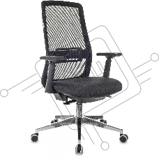 Кресло руководителя Бюрократ MC-915 черный TW-01 38-418 сетка/ткань, крестовина алюминий