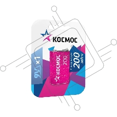 Аккумулятор Космос KOCNI-MH6F22 (200mAh) 6F22 200мА.ч 1BL (блист.1шт)