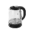 Чайник электрический Homestar HS-1018 1,8л, стекло, черный, 1500 Вт (12)