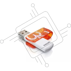 Флеш диск 32GB PHILIPS VIVID2.0 32GB, USB 2.0