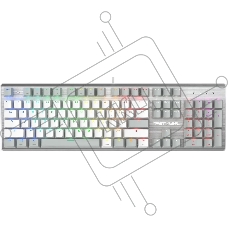 Клавиатура A4Tech Fstyler FS100 Neon проводная, USB, серый/белый