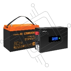 Комплект Источник бесперебойного питания EX295993RUS + батарея 100Aч EX285656RUS 1шт (инвертор, синус, для котла, PF=1, настенный) ExeGate IdealSine SR-1000.LCD.2SH <1000VA/1000W, чистая синусоида, цветной LCD-дисплей, 2*Schuko, крепление настенное, Black