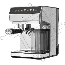 Кофеварка рожковая BQ CM7004 серебристый, исп. кофе - молотый, 1,6 л, 1450 Вт, 20 бар