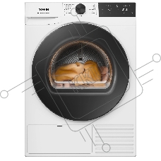 Сушильная машина Gorenje DG48D, отдельностоящая, ВхШхГ 850х600х625 мм, загрузка 8 кг, 15 программ, конденсационная сушка с тепловым насосом, поворотное/сенсорное управление, цифровой дисплей, Wi-Fi, датчик влажности белья, функция TwinAir, половинная загрузка, защита от сминания, отсрочка старта, функция 