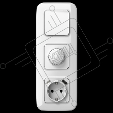 Розетка 1-местная с заземлением с защитными шторками 16А с USB A+C 20Вт безвинтовое крепление РСЮшс11-1-ФлБ белый FLITE