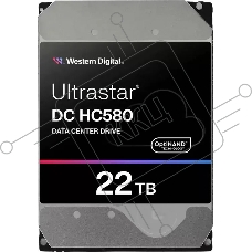 Жесткий диск SAS 22TB 7200RPM 12Gb/S 512MB DC HC580 WUH722422AL5204_0F62791 WESTERN DIGITAL