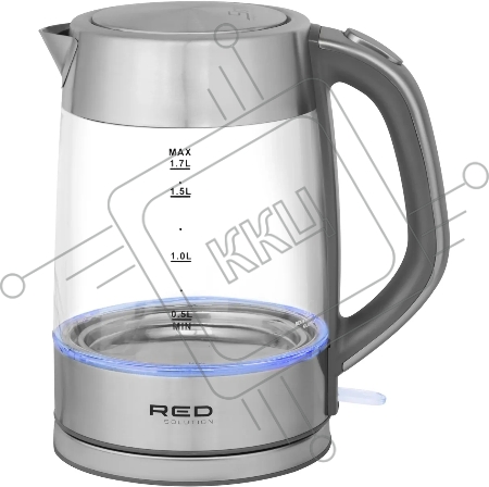 Чайник электрический Red Solution RK-G138 1.7л. 2200Вт серый (корпус: стекло)