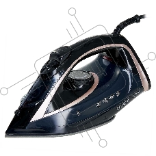Утюг DELTA LUX DE-3001 черный с бронзовым, 2000 Вт