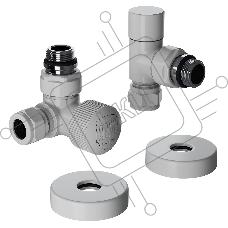 Набор термостатический трехосевой Royal Thermo Design Pro 15мм М30х1,5 (белый)