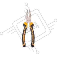 Плоскогубцы Вихрь 200 мм., никелированные, двухкомпонентные рукоятки