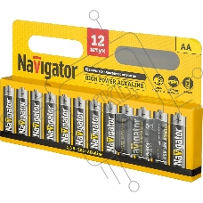 Элемент питания NAVIGATOR NBT-NE-LR6-BP12, 1.5 В