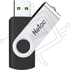 Флешка USB Netac U505 (NT03U505N-064G-32BK), 64Gb, USB 3.0, R/W 110/45, черный/серебристый