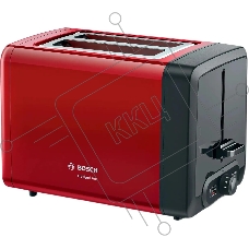 Тостер Bosch TAT4P424 красный/черный