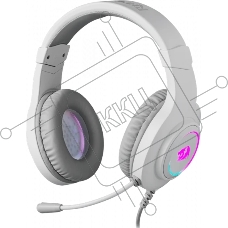 Гарнитура Redragon Hylas белая, проводная, USB / 2 x mini jack 3.5 мм, подсветка