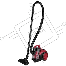 Пылесос Scarlett SC-VC80C11 красный/черный, 320/1500 Вт, уборка сухая, пылесборник контейнер 1.5 л