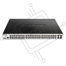 Коммутатор D-Link DGS-1210-52P/ME/B1A, 48×1 Гбит/с + 4×1 Гбит/с SFP, управляемый