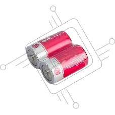 Батарейка солевая ENERGY R20/2S (D)