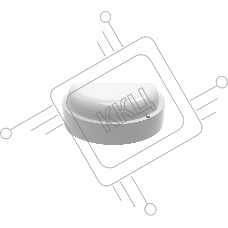 Светильник светодиодный GAUSS ECO IP65 D140*51 8W 680lm 4000K ЖКХ круглый с оптико-акустическ. сенс.