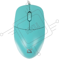 Мышь проводная Defender Azora MB-241 голубой, 1200 dpi, USB, кнопки - 3