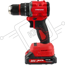Дрель-шуруповерт Starwind CDB20-2.0/2hs1 20Вт аккум. патрон:быстрозажимной