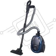 Пылесос Samsung VC18M3120VB синий, 380/1800 Вт, уборка сухая, пылесборник контейнер 2 л