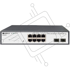 Настраиваемый L2 коммутатор 8x1000Base-T, 2x1000Base-X SFP, комплект для установки в 19