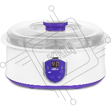 Йогуртница Kitfort КТ-2088-1 20Вт белый/фиолетовый