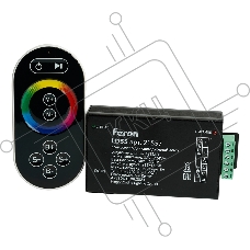 Контроллер к LED ленте Feron RGB 12-24v с сенсорным черным ПДУ