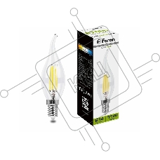 Лампа светодиодная FERON LB-714 (38012) 11W 230V E14 4000K прозрачная