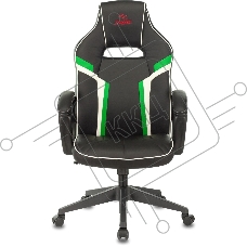 Кресло игровое ZOMBIE Z3, на колесиках, искусственная кожа, черный/зеленый (viking zombie z3 grn)