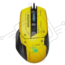 Мышь проводная A4Tech Bloody W70 Max желтый/черный, 10000 dpi, USB, кнопки - 9
