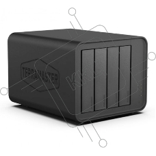 Сетевое хранилище TerraMaster D4-320 DAS tower/JBOD,RAID0,1/up to 4 SATA(3,5' or 2,5')/1xUSB3.1 Type-C gen2/1xPS/1YW