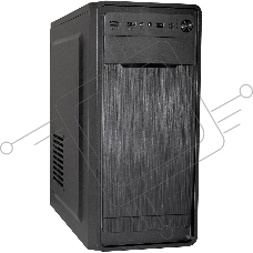 Корпус Miditower ExeGate XP-332-UNS500 (ATX, БП UNS500 с вент. 12см, 2*USB, аудио, черный)