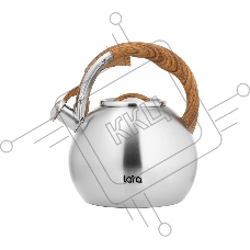 Чайник для плиты LARA LR00-82 4.5л индукционное дно, свисток с кноп. механизмом, ручка нейлон