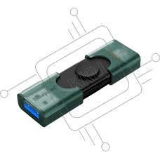 Флешка USB Kingston 256Gb DataTraveler DTDEG2/256Gb, USB3.2, Type-C, зеленая