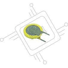 Батарейка CMOS CR1220 под пайку с плоскими контактами в одну сторону 10 шт