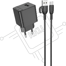 Сетевое зарядное устройство BOROFONE (6941991104657) для Type-C BAS11Aa, черный