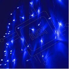 Гирлянда светод. Funray Бахрома IC-72B, 1.6*0.7м, 72 LED, синий, IP20, прозрачный шнур 1,5м,