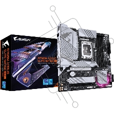 Материнская плата Gigabyte B760M AORUS ELITE WIFI6E GEN5, LGA 1700, Intel B760, 4xDDR5, 4xSATA, 2xM.2, 1xPCIe 5.0 x16, 1xPCIe 4.0 x16, 1xHDMI, 1xDP, 1x2.5Gb LAN, Wi-Fi 6E, Bluetooth 5.3, 1xUSB-C 20Gbps, 1xUSB-A 10Gbps, 3xUSB-A 5Gbps, 4xUSB-A 2.0, 3x3.5 мм + S/PDIF оптический, 7.1, mATX
