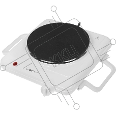 Плита настольная электрическая Clatronic EKP 3582 белый, 1.5 кВт, ТЭН, конфорки - 1, эмаль, поворотные переключатели